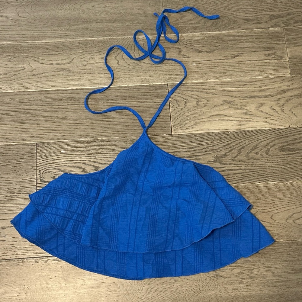Shein Blue Halter Top